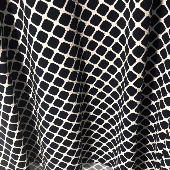 Avenue top size 22 24 long sleeves navy square pattern white office core - Picture 7 of 10